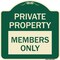 Signmission Private Parking Members Only Heavy-Gauge Aluminum Architectural Sign A-DES-G-1818-23255 - alternate 1